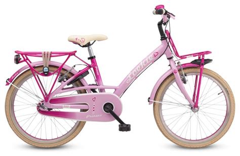 prinses   loekie kinderfiets fiets roze accenten