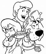 Scooby Doo Coloring Pages Kids Children Characters sketch template
