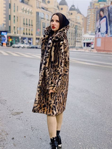 faux fur jacket  bengal cat print lapels faux leopard fur etsy leopard print faux fur