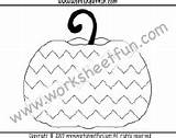 Pumpkin Zag Zig Worksheets Worksheet Line Worksheetfun Printable Tracing sketch template