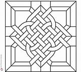 Celtic Knot Coloring Glass Pages Pattern Stain Printable Color Print Kids sketch template