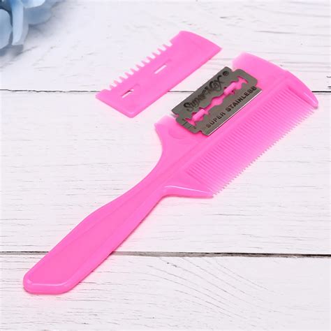 professional hair razor comb handle hair razor cutting thinning comb home diy thinning