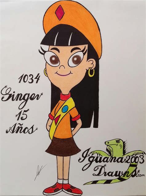 fireside girls ginger hirano 15 years n 1034 by iguana2003drawings on