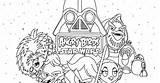 Angry Star Wars Birds Print Coloring Pages Color sketch template