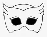 Mask Pj Template Masks Coloring Blank Clipart Clipartkey sketch template