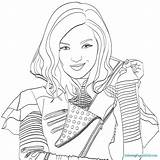 Coloring Descendants Pages Getdrawings sketch template