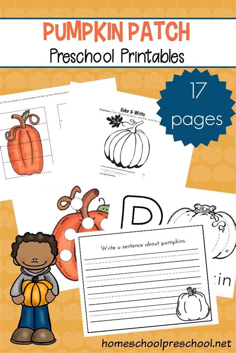 pumpkin patch printable activities  preschoolers pumpkin