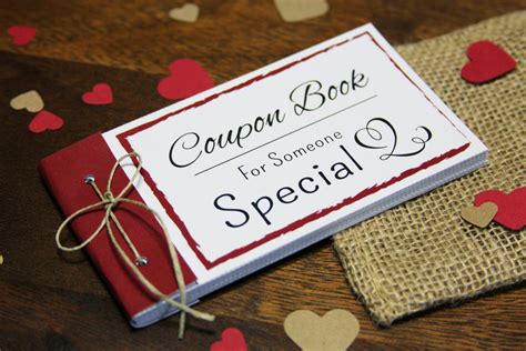 coupon book printable t idea instant download diy pdf