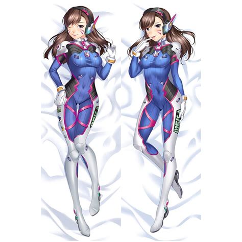 hot game anime overwatches pillow case ow dva sexy pillow covers 3d