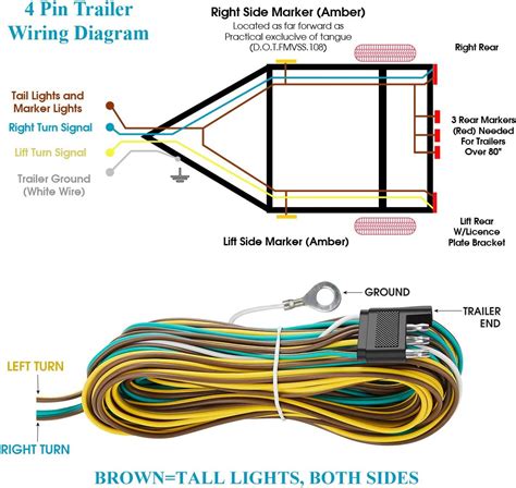 trailer lights  wire diagram