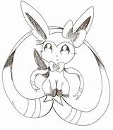Pokemon Sylveon Coloring Pages Getdrawings Getcolorings sketch template