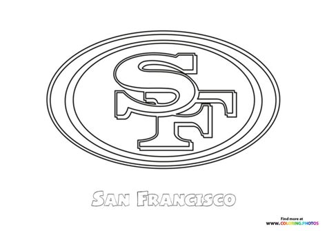 san francisco ers nfl logo coloring pages  kids