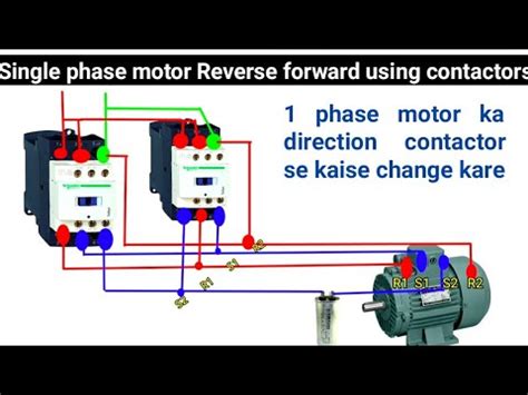 phase motor reverse   contactors  phase motor direction change  contactors