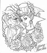 Vampire Sexy Coloring Pages Color Book Vampires Books Women Adult Dark Fairy Sheets Erotic Printable Tattoo Choose Board Results Template sketch template