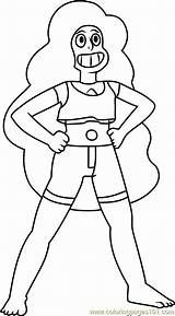 Steven Universe Coloring Pages Amethyst Thin Cartoon Ruby Stevonnie Printable Template Xcolorings sketch template