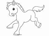 Animals Animal Baby Farm Coloring Pages Cute Color Horse Cartoon Easy Thedrawbot sketch template