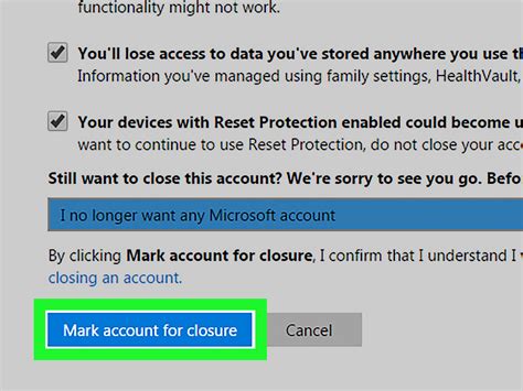 close  microsoft account  steps  pictures