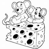 Mice Coloring Pages Cheesy Surfnetkids Cheesey sketch template