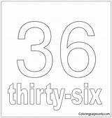 Number Pages Thirty Coloring Six Color Kids Numbers sketch template