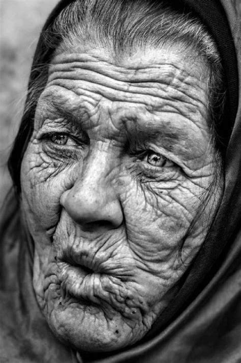 Old Lady Wrinkles Portrait Photography Siahghalammodel Old