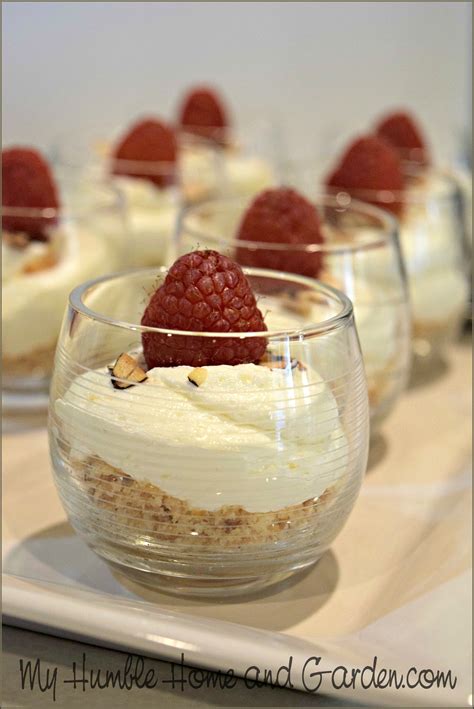 quick  easy mini lemon raspberry almond cheesecake desserts