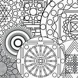 Coloring Pages Abstract Printable Complex Mandala Patterns Cool Sheets Geometric Online Therapy Pattern Color Getdrawings Bargain Getcolorings Book Relaxing Zentangle sketch template
