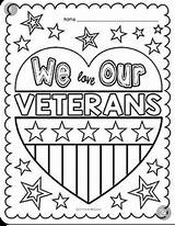 Veterans Coloring Pages Veteran Crafts School Memorial Activities sketch template