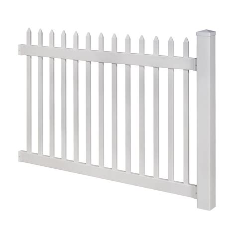 Wam Bam No Dig Fence 4 Ft X 6 Ft Nantucket Vinyl Picket Fence With