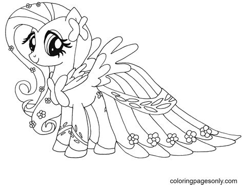 fluttershy   pony  coloring pages   pony coloring