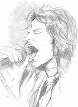 Jagger Mick Deviantart sketch template