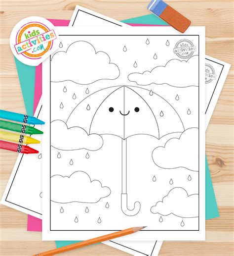 cutest umbrella coloring pages kids activities blog parentingherecom