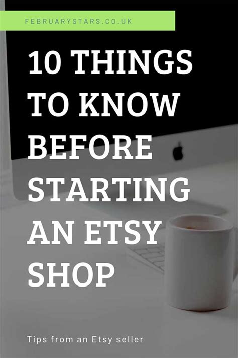 starting  etsy shop february stars