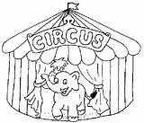 Circo Circus Colorear Zirkus Carpas Carpa Zirkuszelt Zum Ausmalbild Kleurplaten Desenho Ahiva Plantillas Circ Março Dia sketch template