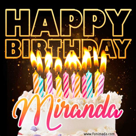 miranda animated happy birthday cake gif image  whatsapp