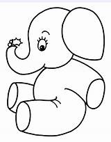 Infantiles Elefante Easy Drawing Guay Printable Applique Elefantes Colouring Tierno Netart Dibujosfaciles Dehacer sketch template