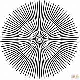 Mandala Sonne Lineal sketch template