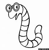 Worm Coloring Pages Worms Earthworm Color Bookworm Print Template Printable Draw Kids Animals Thecolor Clipart Sheet Earth Back Insect Templates sketch template