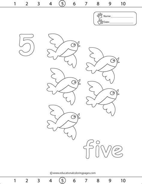 number  coloring page lesson  aiw home school club pinterest