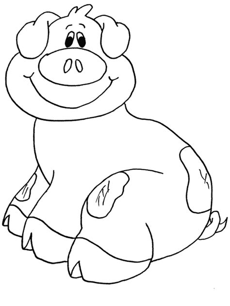 cartoon pig coloring pages coloring home