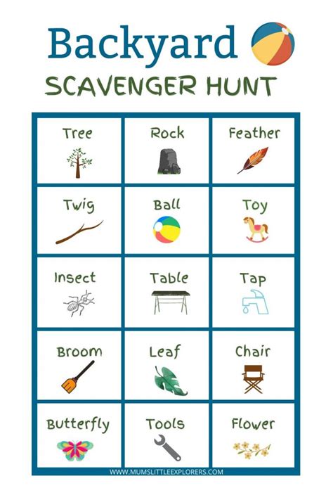 scavenger hunt ideas  kids   printable scavenger hunt lists