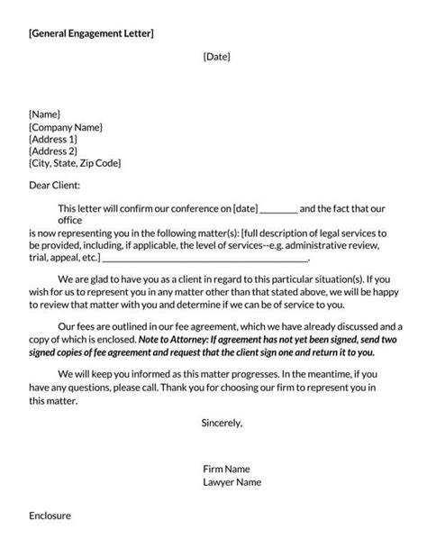 engagement letter samples  templates word