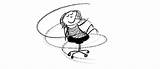Chair Spin Drawing Spinning Spinny Girl Office Getdrawings sketch template