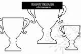 Trophy Template Printable Coloring sketch template