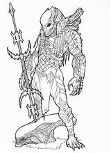 Spear Xenomorph Ronniesolano Masked Predador Ausmalen Kolorowanki Avp Isolation Predators Nieuw Godzilla Avpgalaxy Starklx sketch template