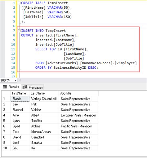 sql server top clause overview and examples