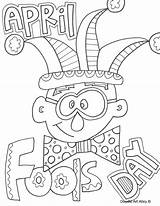 April Coloring Pages Fool Fools Color Clipart Colouring Doodle Printable Alley Print Getcolorings Printables Picolour Getdrawings Clipground Choose Board sketch template