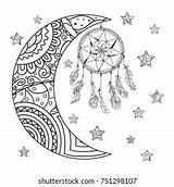 Zentangle Dreamcatcher Relaxation Phases sketch template