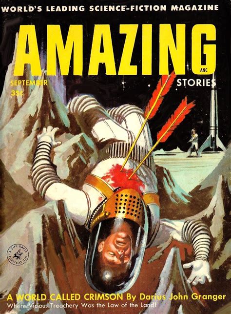 amazing stories magazine pulp cover science fiction vintage art
