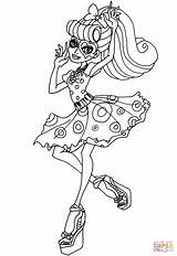 Monster High Coloring Operetta Pages Dibujos Printables Printable Games sketch template