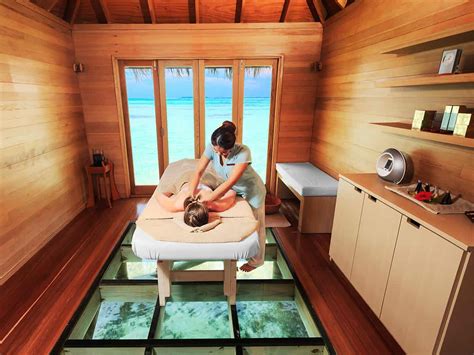 conrad maldives rangali island spa massage  luxe voyager luxury